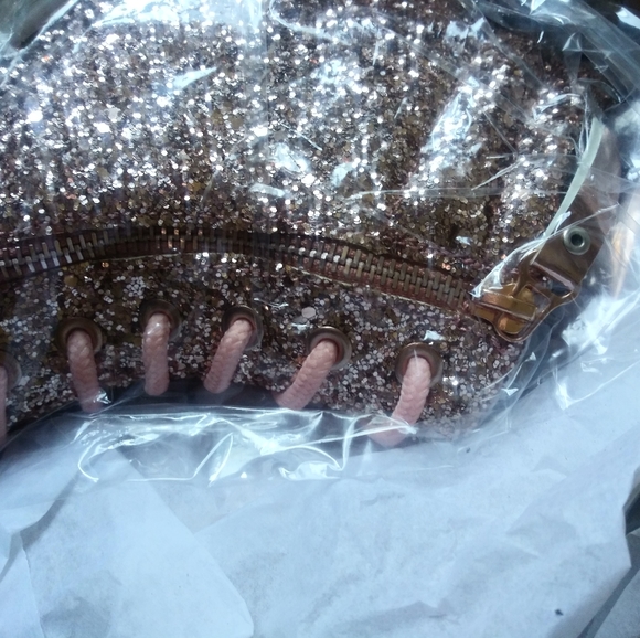 Rose Gold High Fashion Women's Shoes*Size10 - Picture 4 of 8